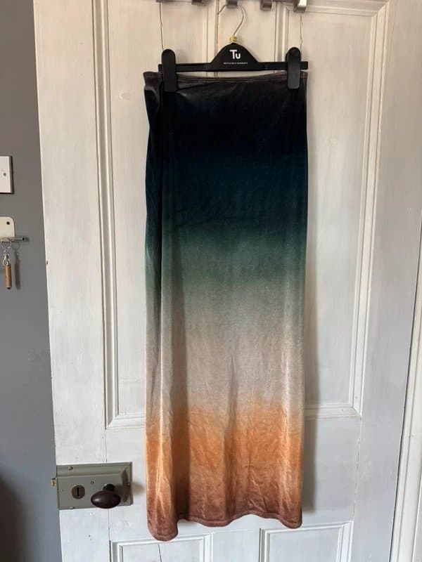 Topshop Topshop velvet maxi skirt