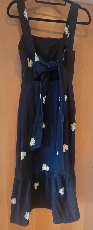 Never Fully Dressed Denim Dress with low back