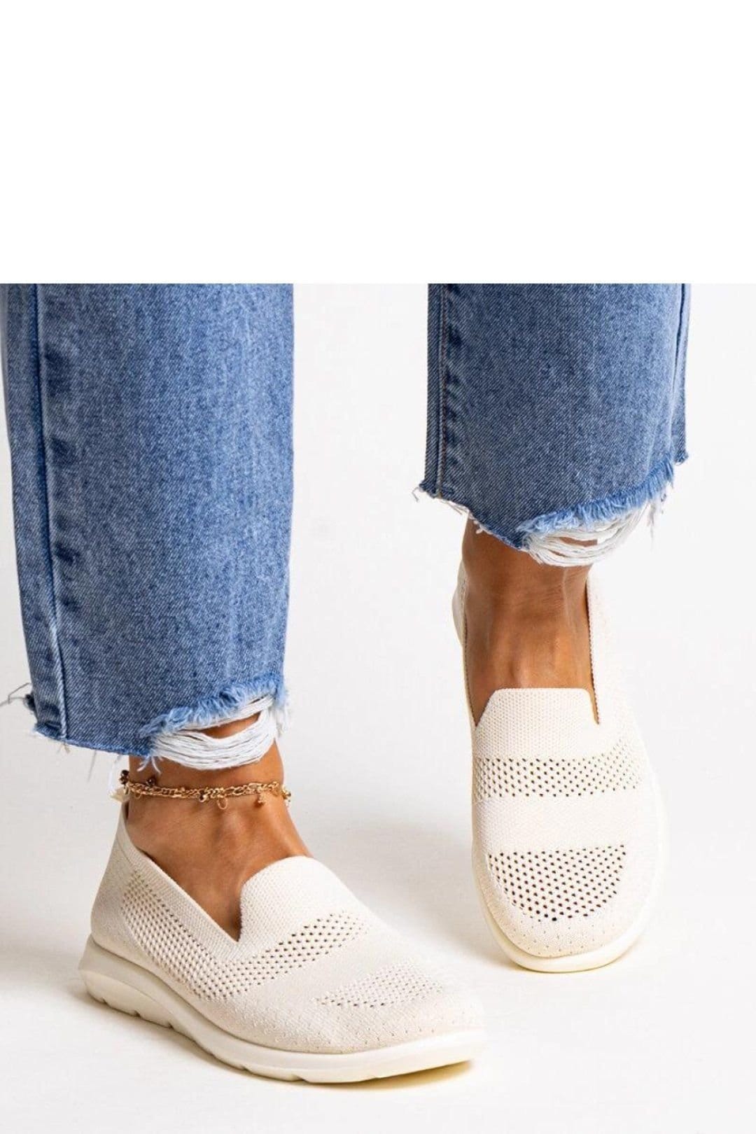 Love Lace Love Lace Women's Perforated Lightweight Slip On Sneakers for City Walking in Beige - 4