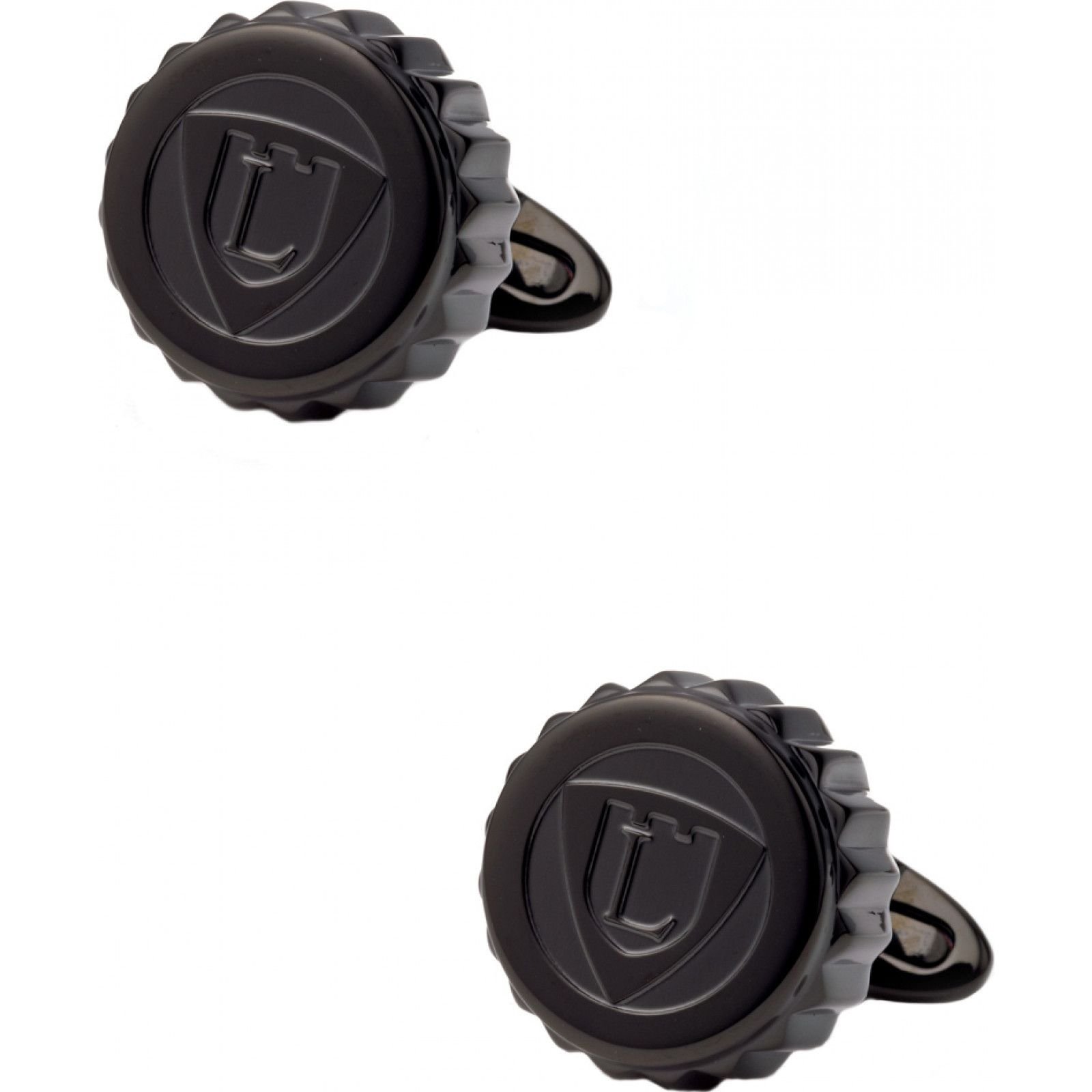 Lancaster Lancaster Men's GLA008B Pair Of Cufflinks in Black - 1