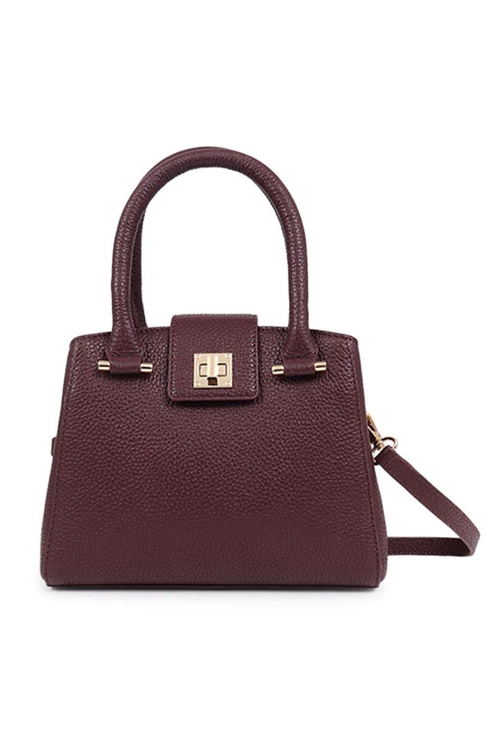 Jones Bootmaker Jones Bootmaker Women's Whimsy Leather Top Handle Bag in Burgundy