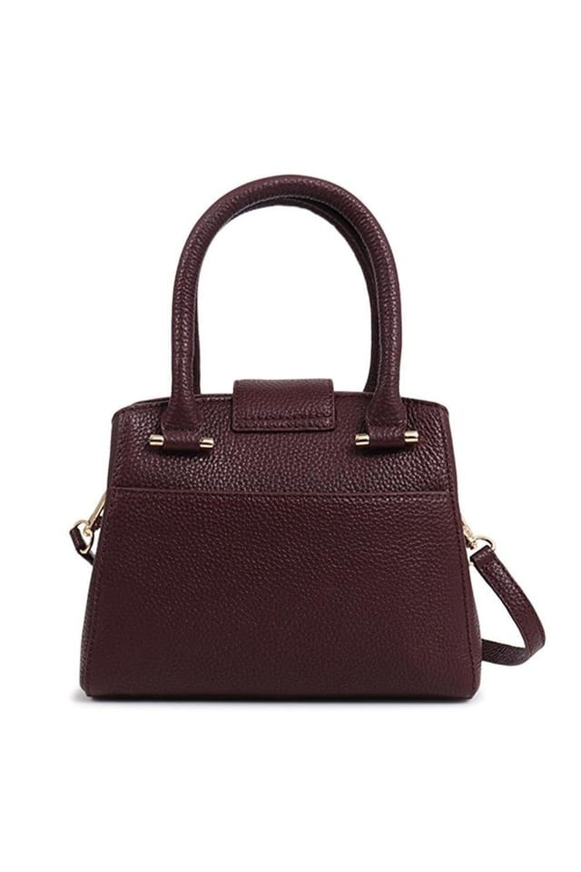 Jones Bootmaker Jones Bootmaker Women's Whimsy Leather Top Handle Bag in Burgundy - 2