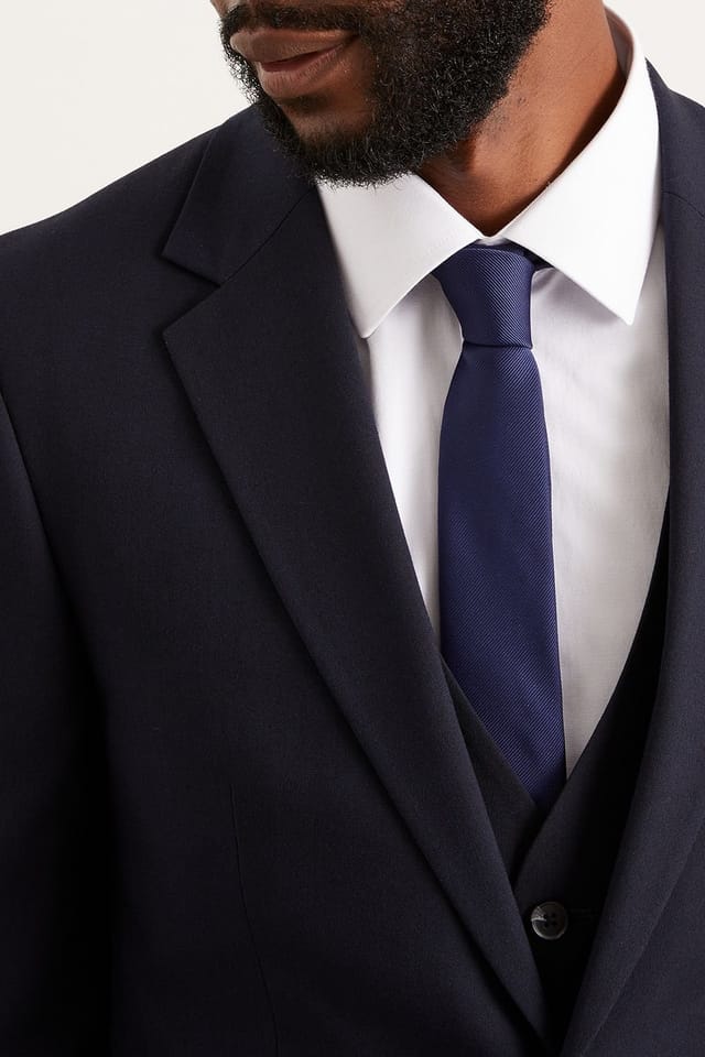 Burton Burton Men's Navy Slim Tie - 2