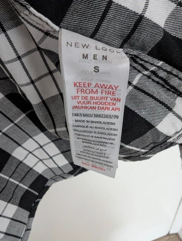 New Look New Look checked shirt size S