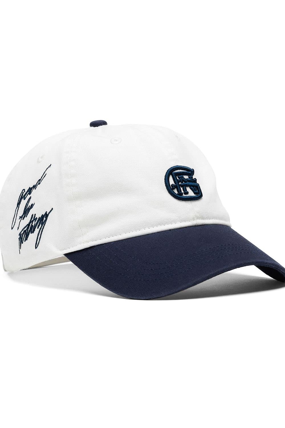 GOOD FOR NOTHING Good For Nothing Men's Monogram Washed Cotton Cap in White