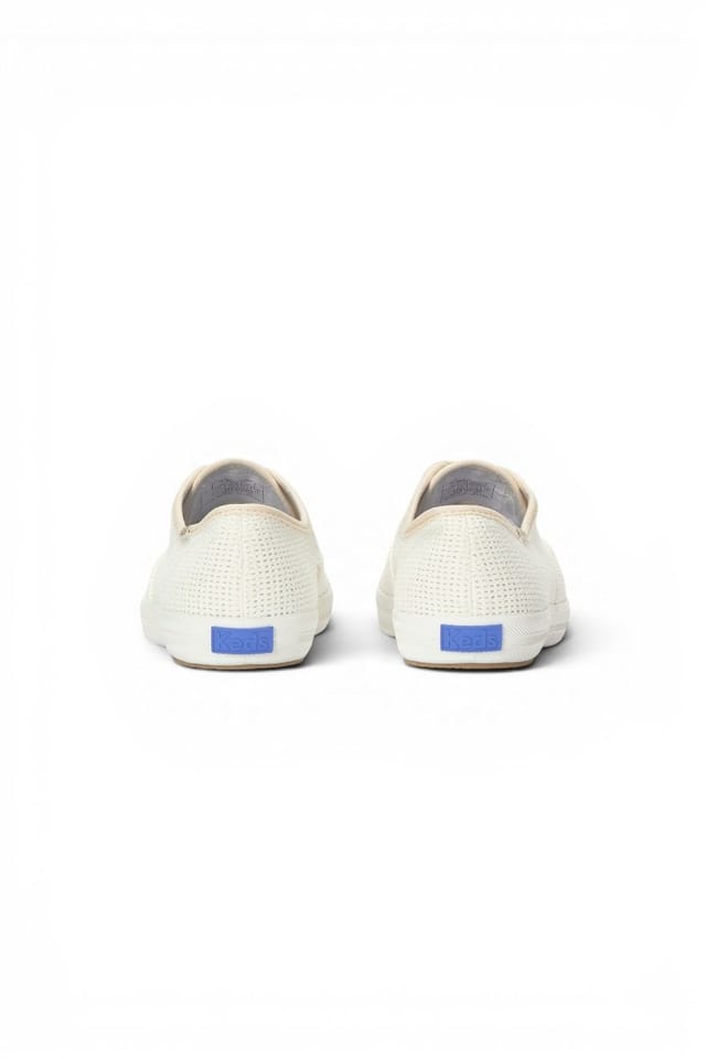 keds Keds Women's Champion Cotton Mesh Lace Up in White - 3