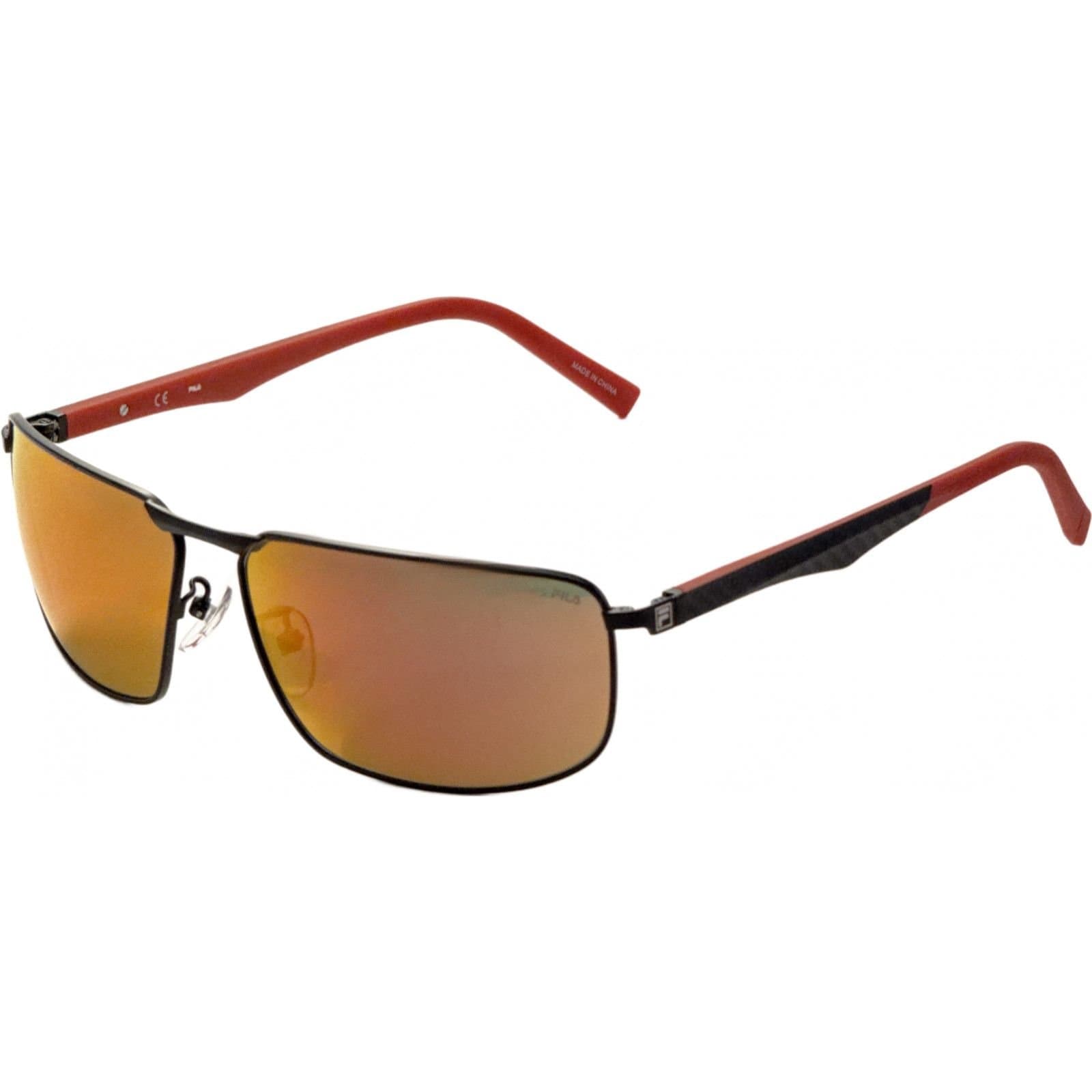 Fila FILA Men's SFI446-63531R Square/Rectangle Sunglasses in Black