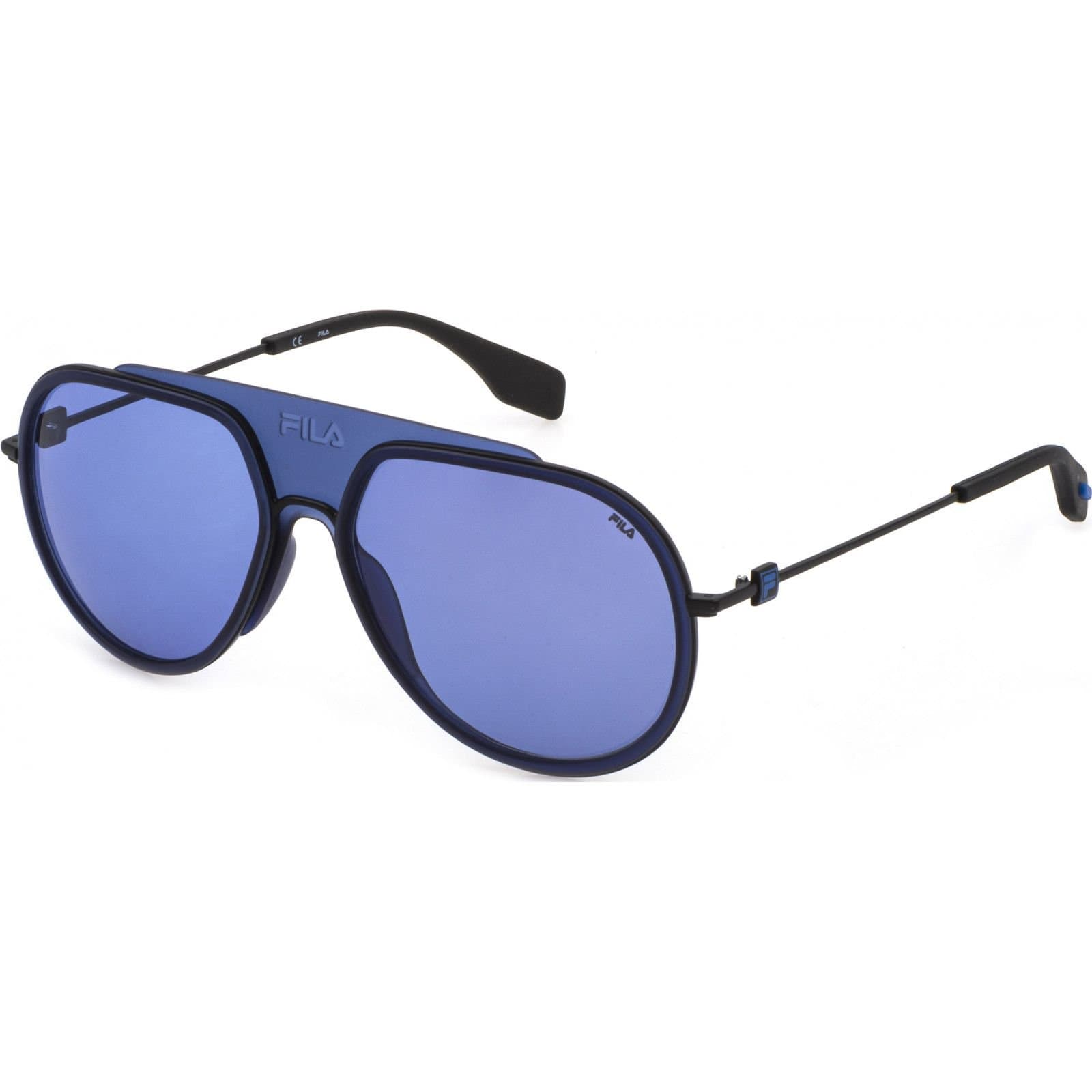 FILA FILA Men's SFI084-58530Y Aviator/Navigator Sunglasses in Black
