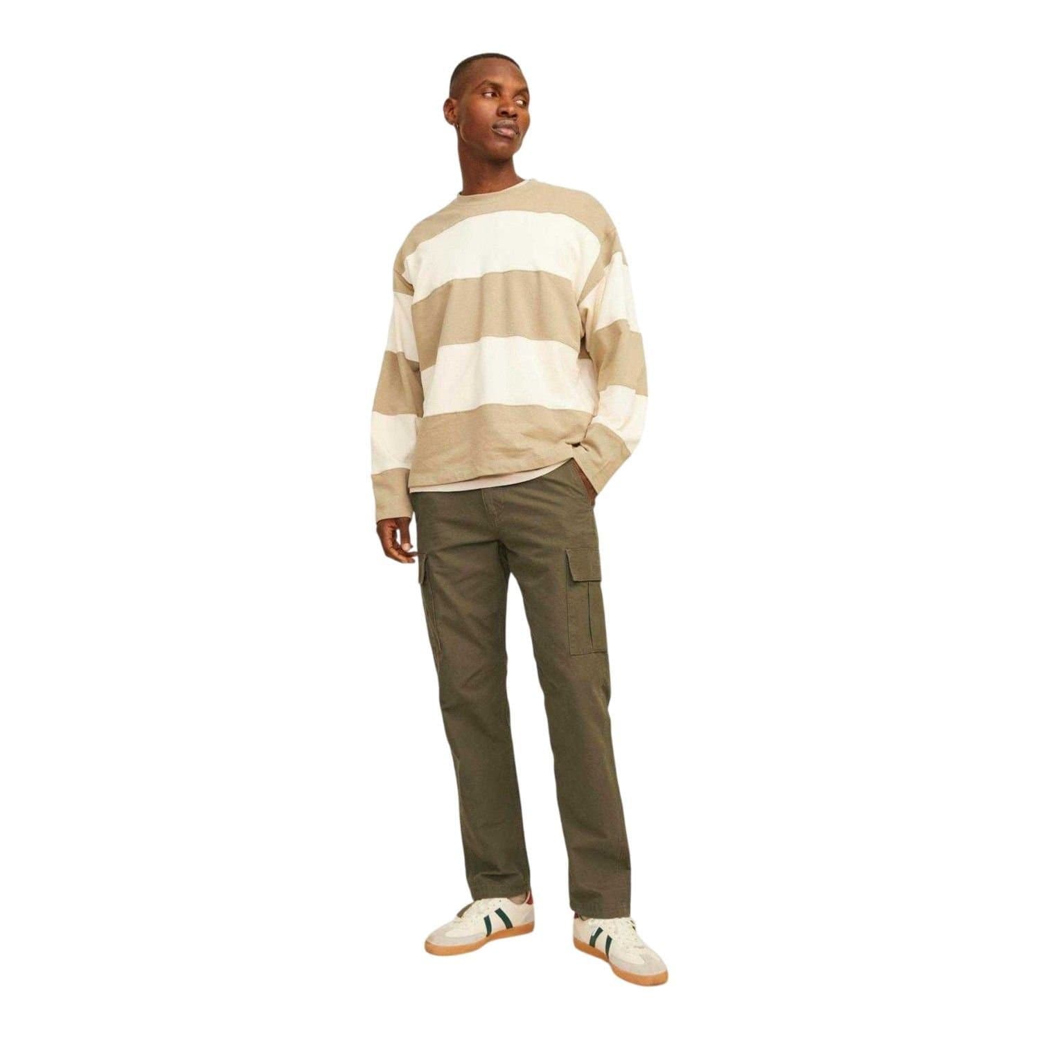 jack & jones Jack & Jones Men's Kane Barkley Cargo Trousers in Olive