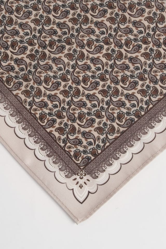 Burton Burton Men's Champagne Paisley Pocket Square - 3
