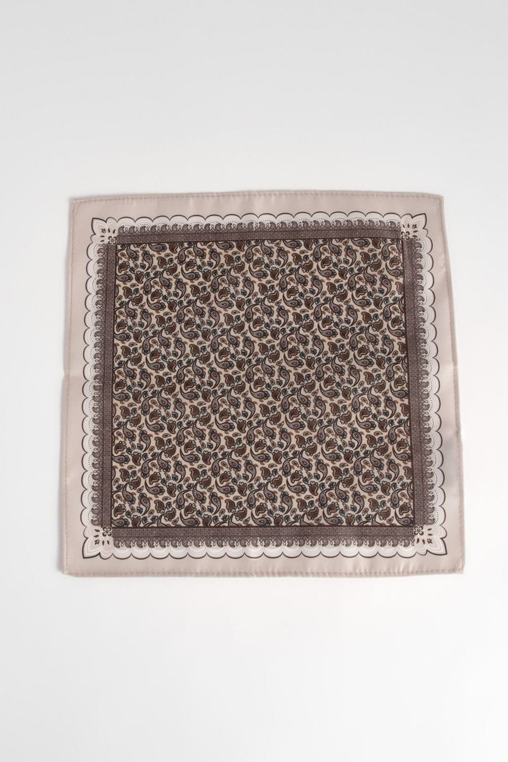 Burton Burton Men's Champagne Paisley Pocket Square - 4