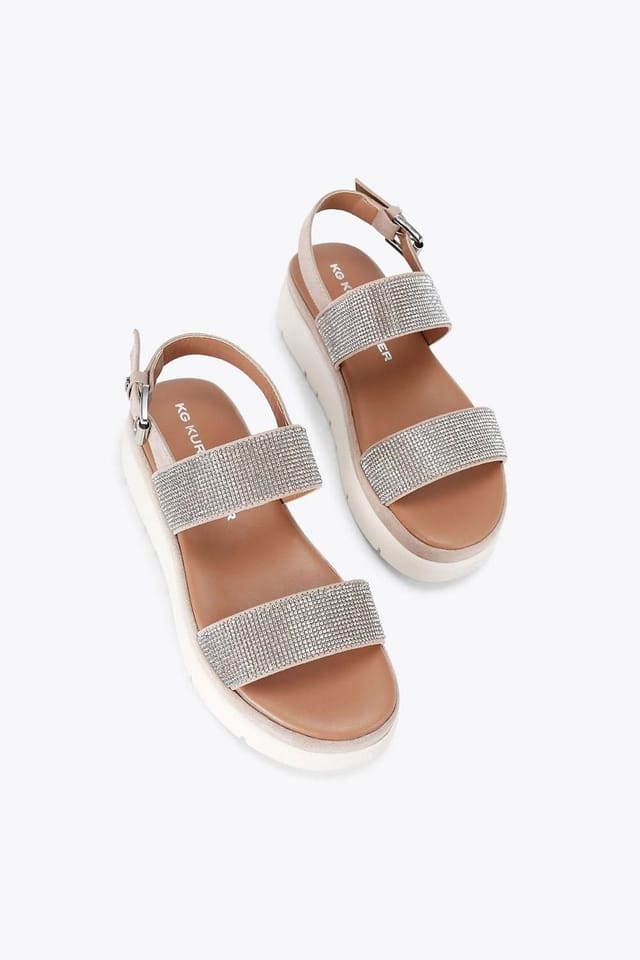 KG Kurt Geiger KG Kurt Geiger Women's 'Daisy Gem' Sandals in Silver - 2