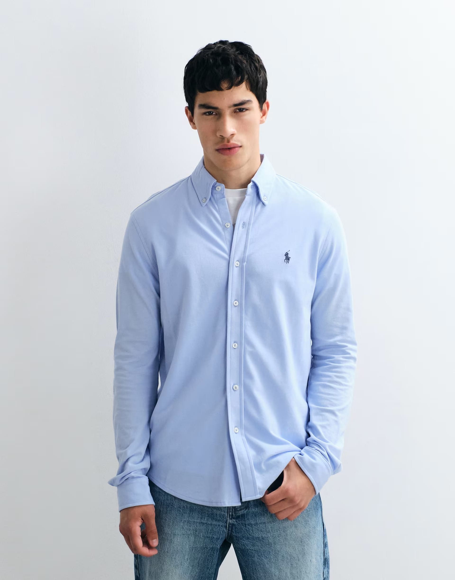 Polo Ralph Lauren Blue Long-Sleeve Button-Up Shirt