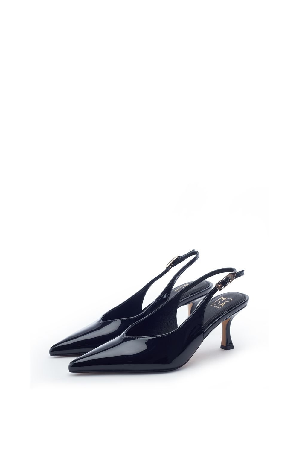 Moda In Pelle Moda In Pelle Women's 'Gallia' Patent Court Shoes in Black - 2
