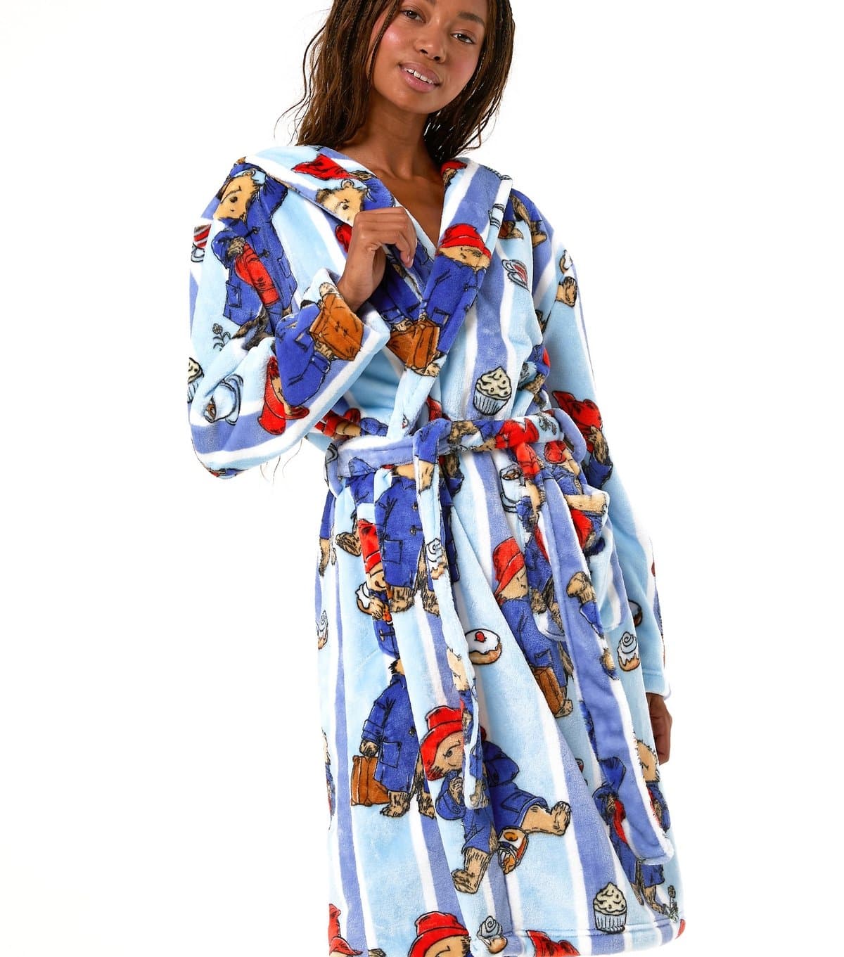 Skinnydip Women's Light Blue Paddington Bear Print Dressing Gown Skinnydip New Look