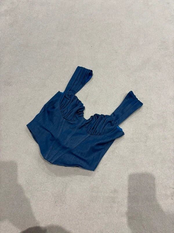 ASOS ASOS Luxe corset denim (like) top