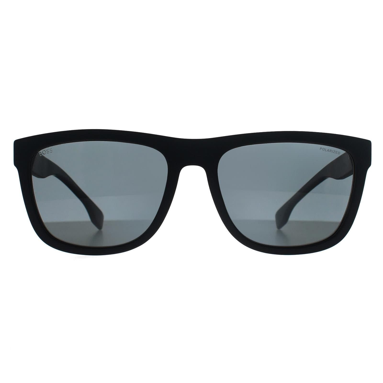 Hugo Boss Hugo Boss Men's Square Matte Black Dark Grey BOSS 1439/S