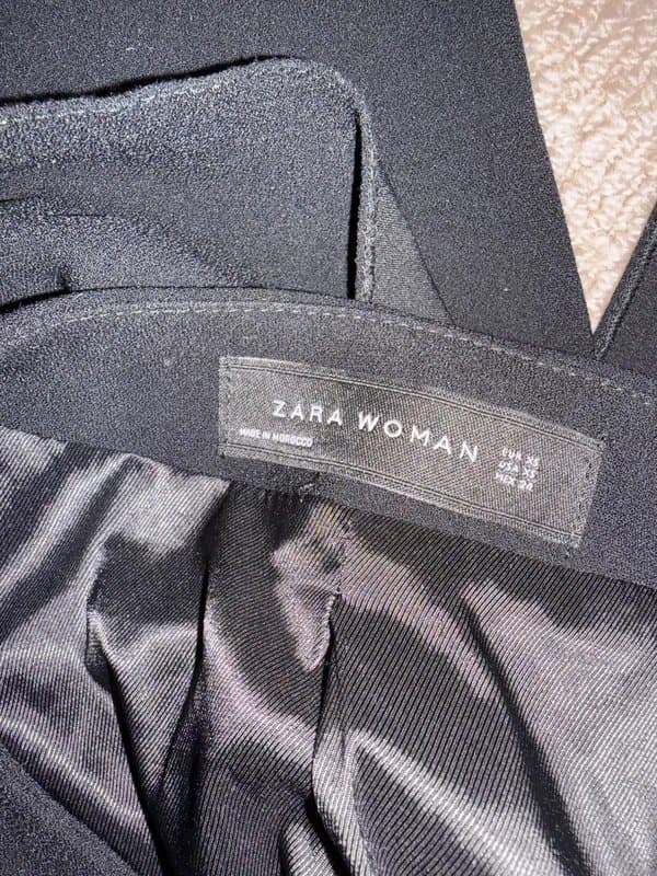 Zara Zara Woman Black Fitted Peplum Blazer