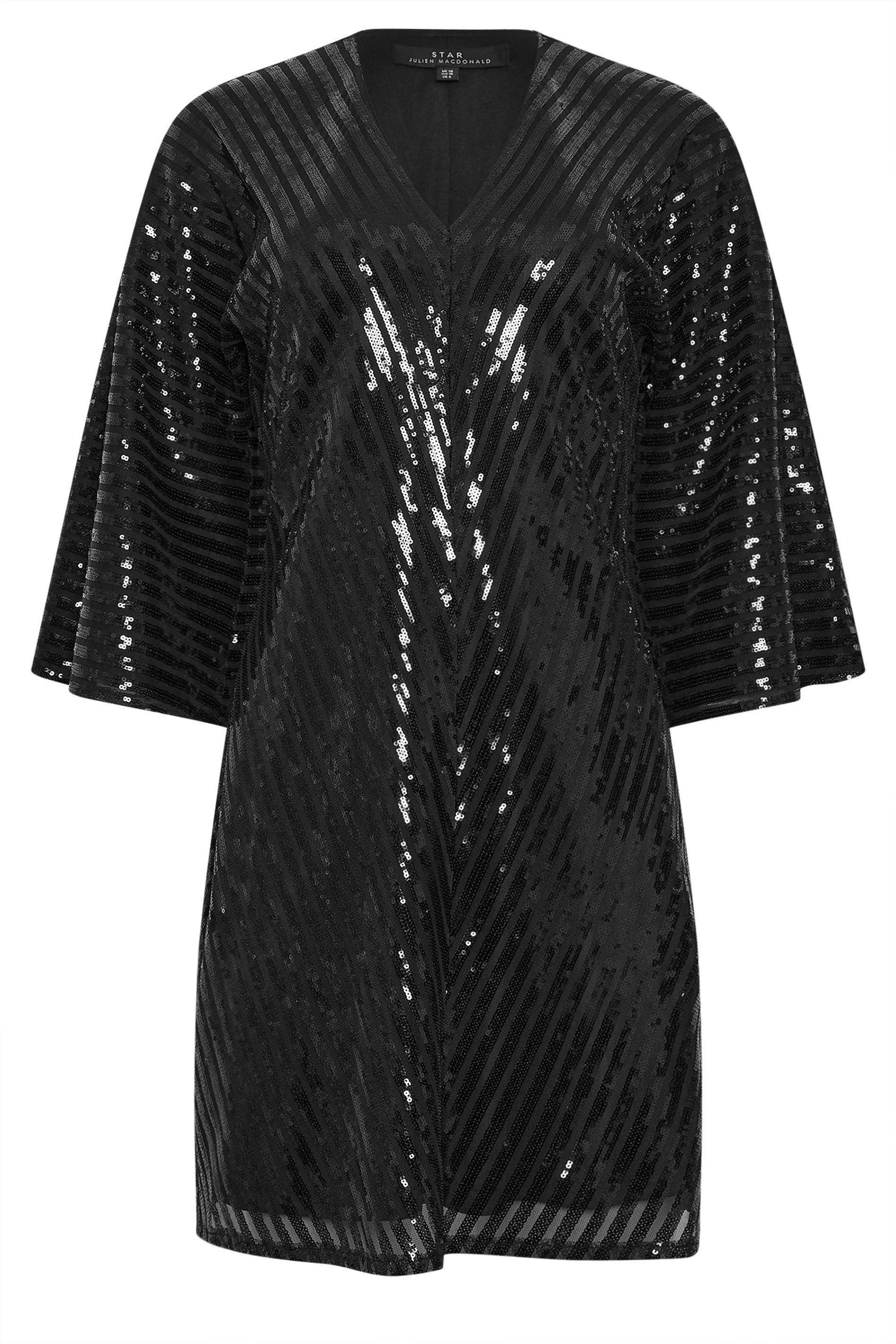 Star By Julien Macdonald Star by Julien Macdonald Women's V Neck Sequin Dress in Black - 3