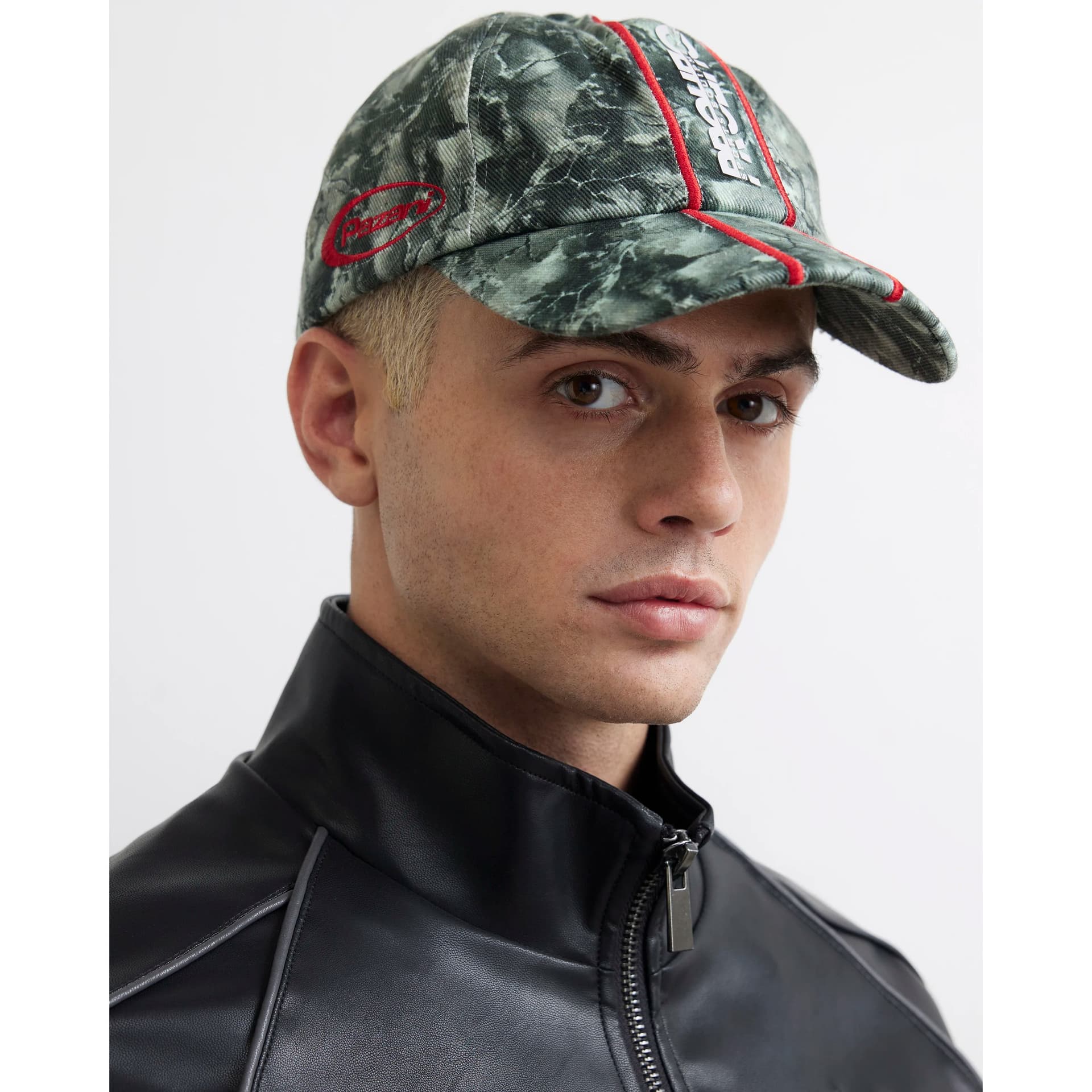 River Island Mens River Island Khaki Prolific Camouflage Cap