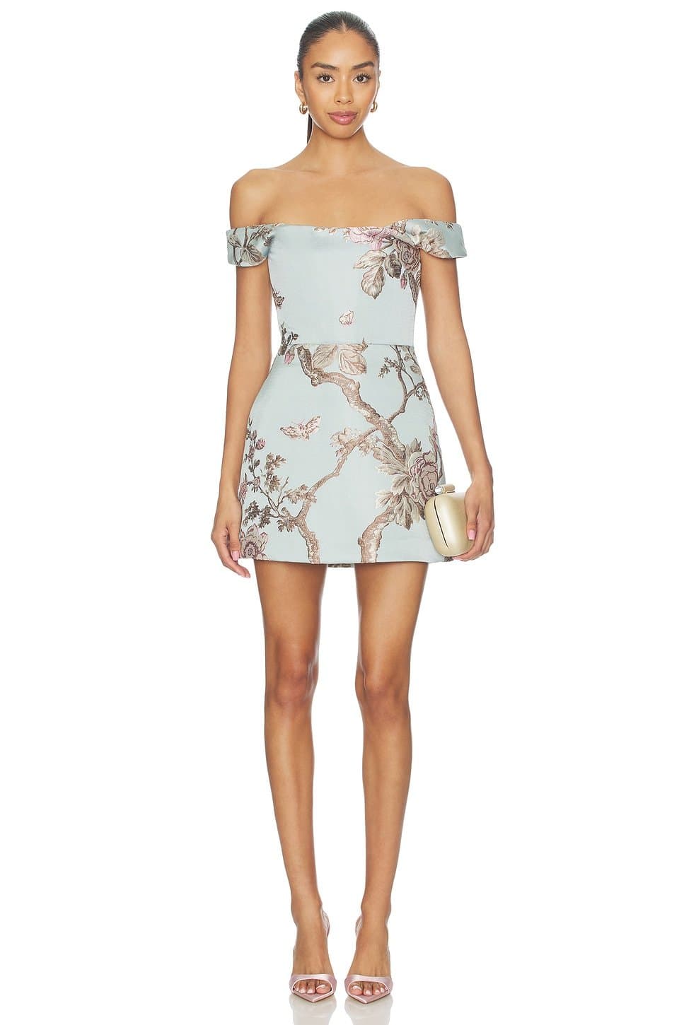 revolve Bruna Brocade Mini Dress