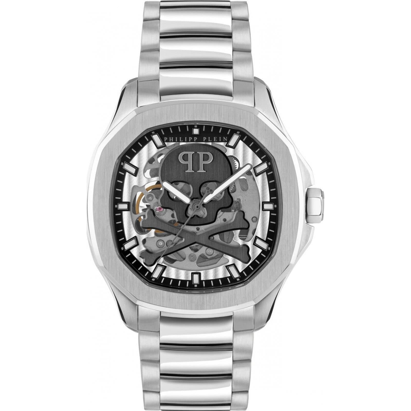 Philipp Plein Philipp Plein Men's PWRAA0223 42mm Automatic Watch in Silver