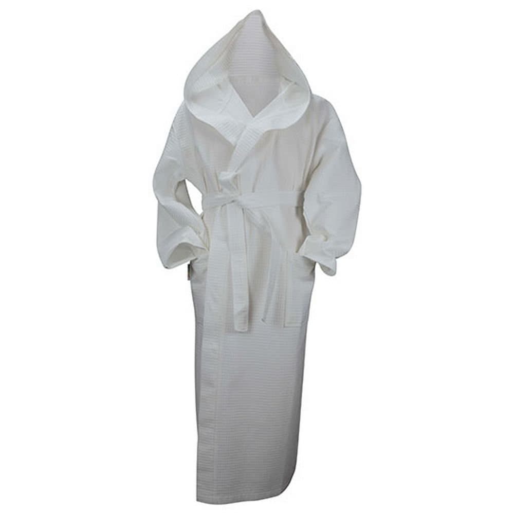 ARTG ARTG Women's Robezz Waffle Hooded Dressing Gown in White