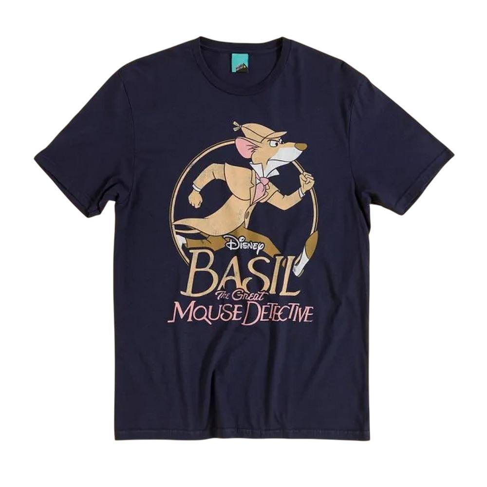 The Great Mouse Detective The Great Mouse Detective Men's Basil T-Shirt in Navy - 2