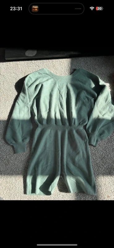 ASOS Light Green Knitted Jumpsuit/Playsuit Size 10