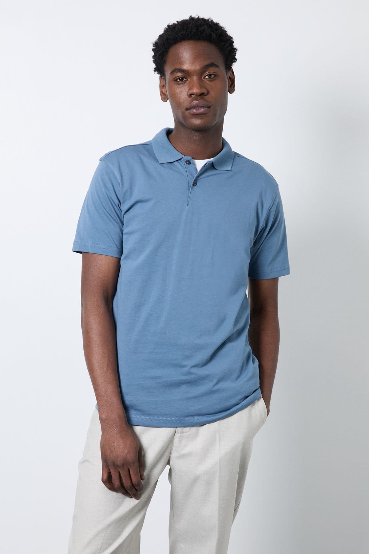 Burton Burton Men's Blue Jersey Polo Shirt