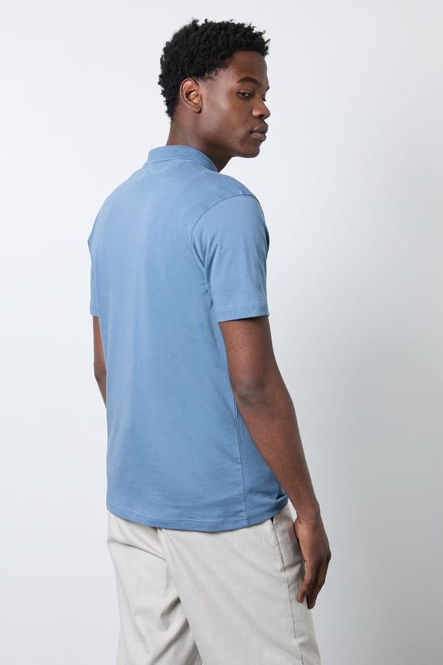 Burton Burton Men's Blue Jersey Polo Shirt - 3
