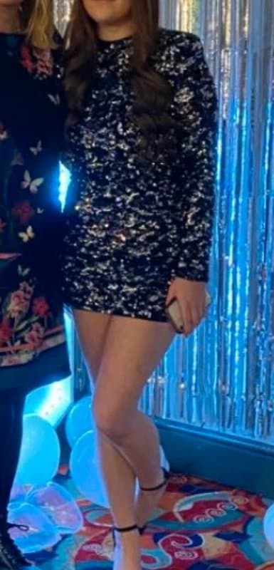 Bershka Sequin Bershka mini dress