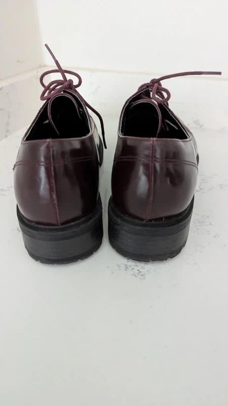 New Look New Look Burgundy Lace Up Shoes