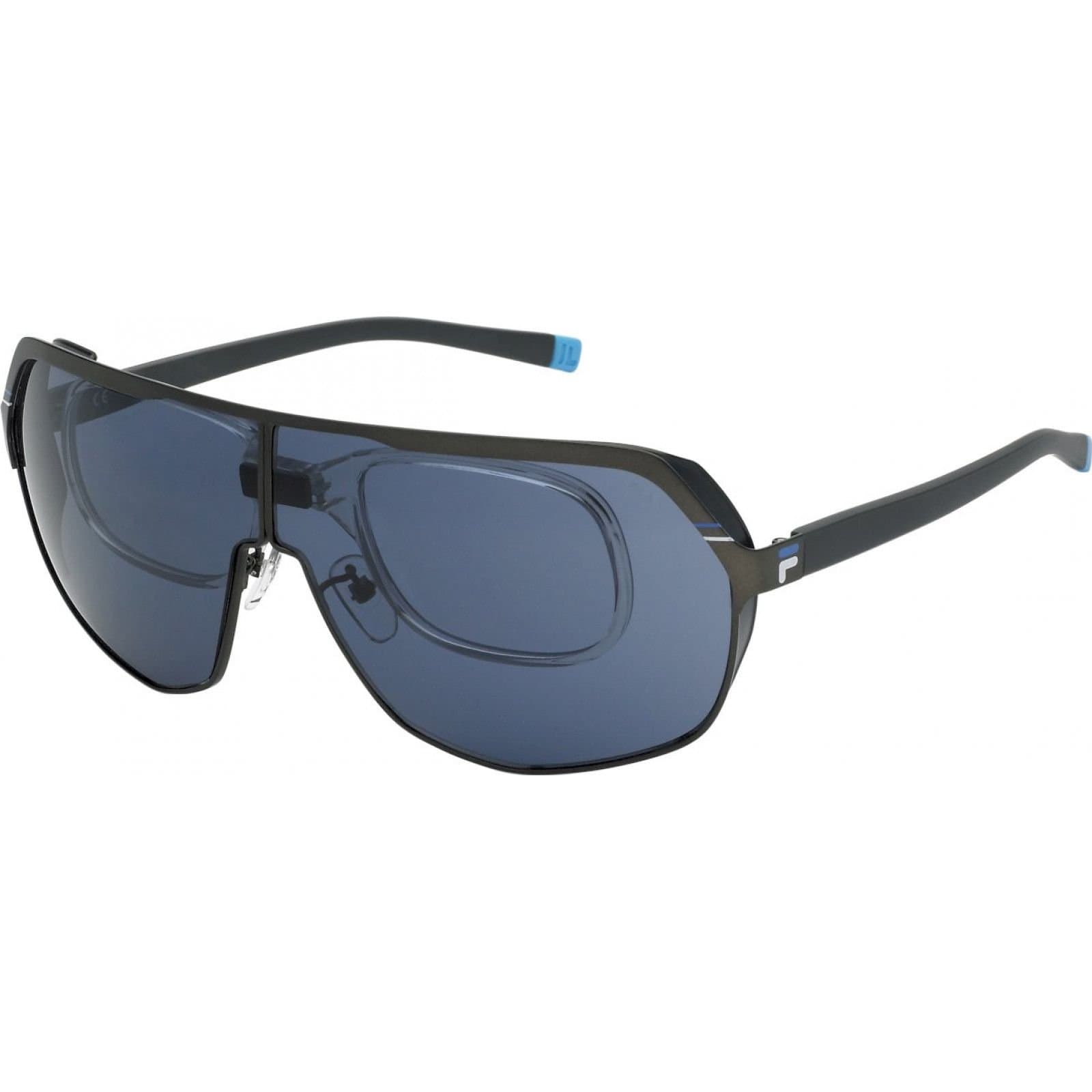 Fila FILA Men's SFI125990627 Shield Sunglasses in Black