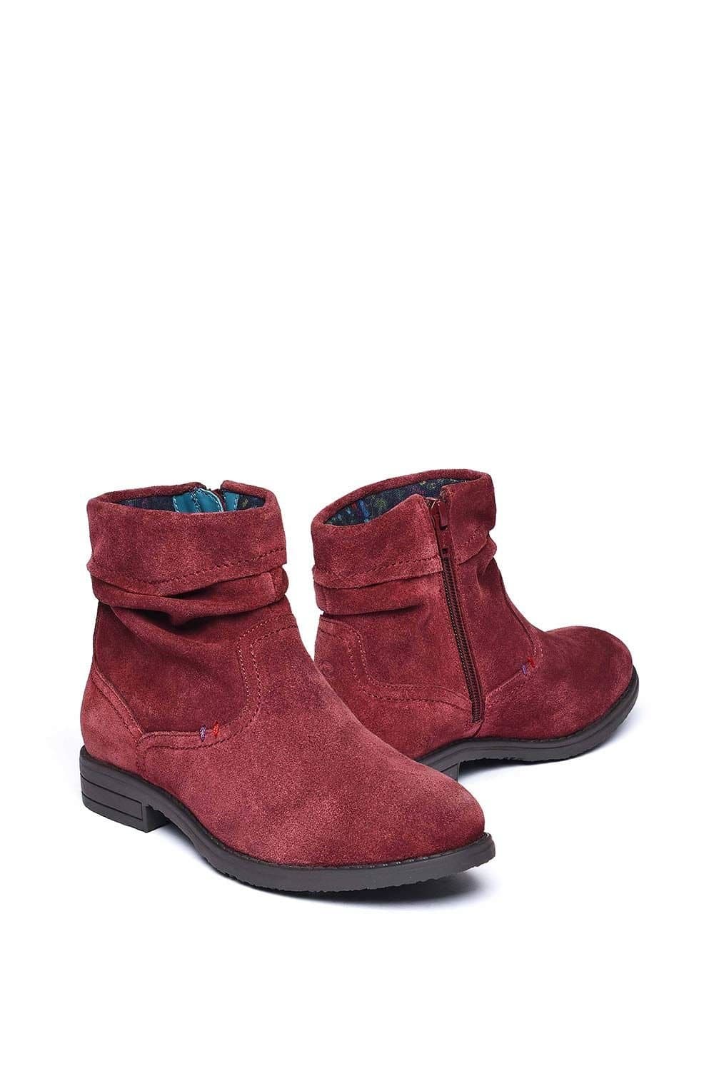 Moshulu Moshulu Women's 'Pipistrelle 3' Ruched Suede Pixie Ankle Boots