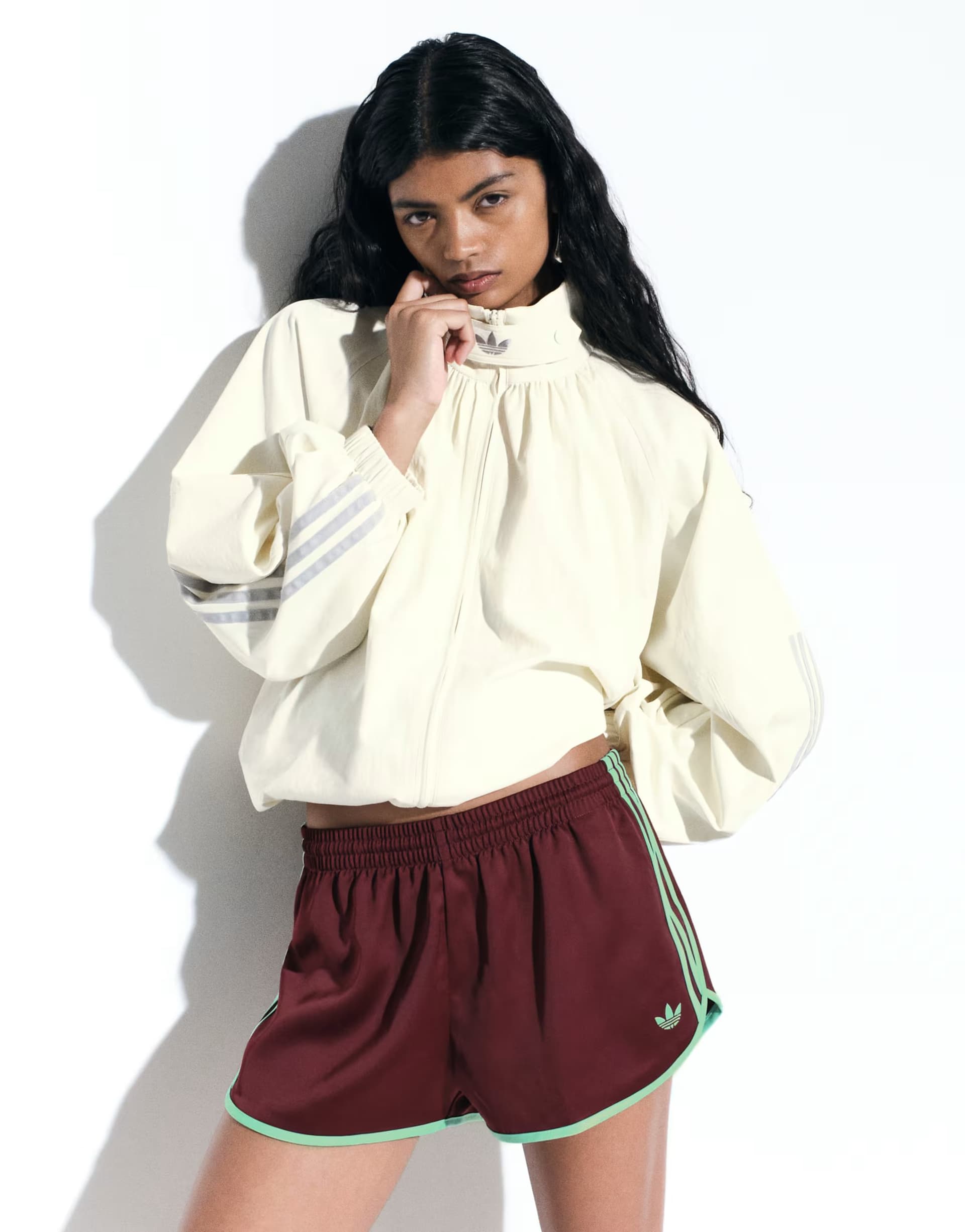 ASOS adidas Originals sprinter shorts in burgundy - exclusive to ASOS