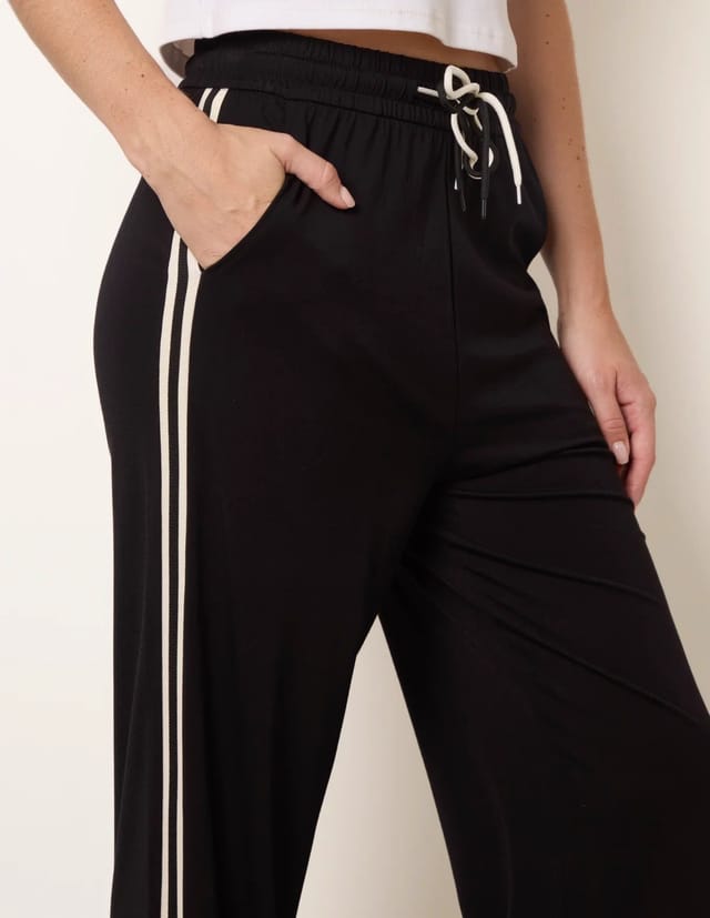 Blue Vanilla Side Stripes Pants - 3