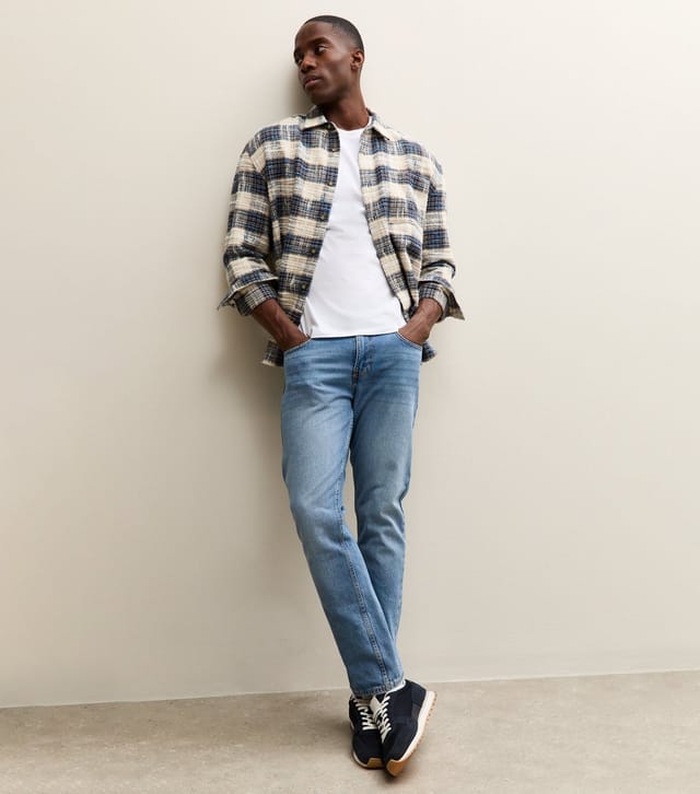 New Look Men's Pack of 2 White Muscle Fit Crew Neck T-Shirts New Look - 3