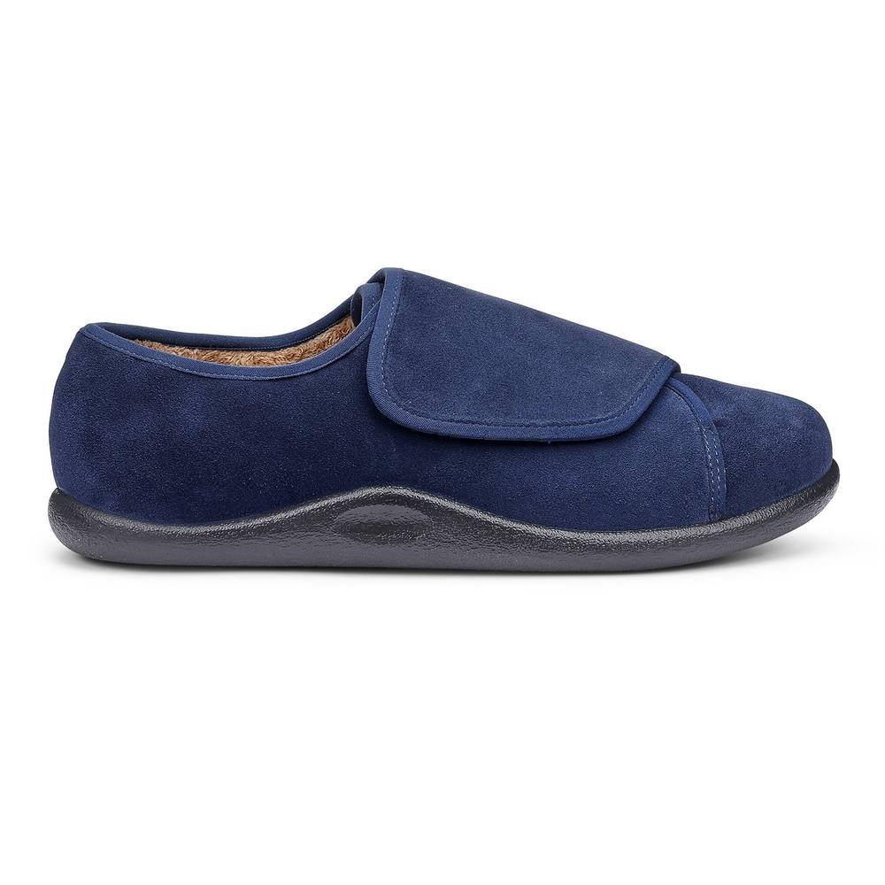 Hotter Hotter Men's 'Encompass' Slippers in Navy - 3