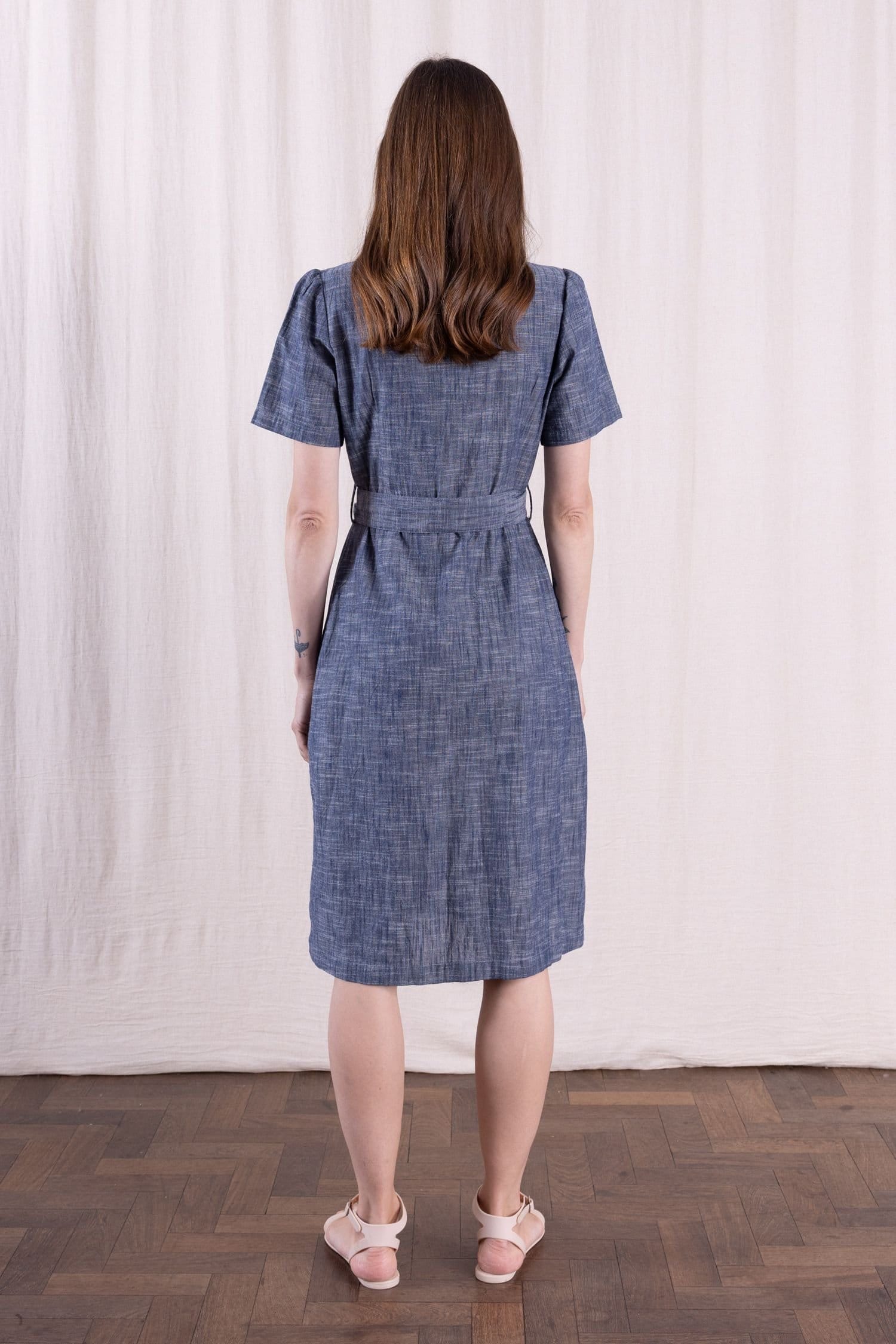 Nomads Clothing Nomads Clothing Women's Womens Button Through Dress in Blue - 4
