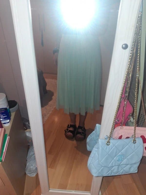 Bershka Bershka summer pleated skirt size s