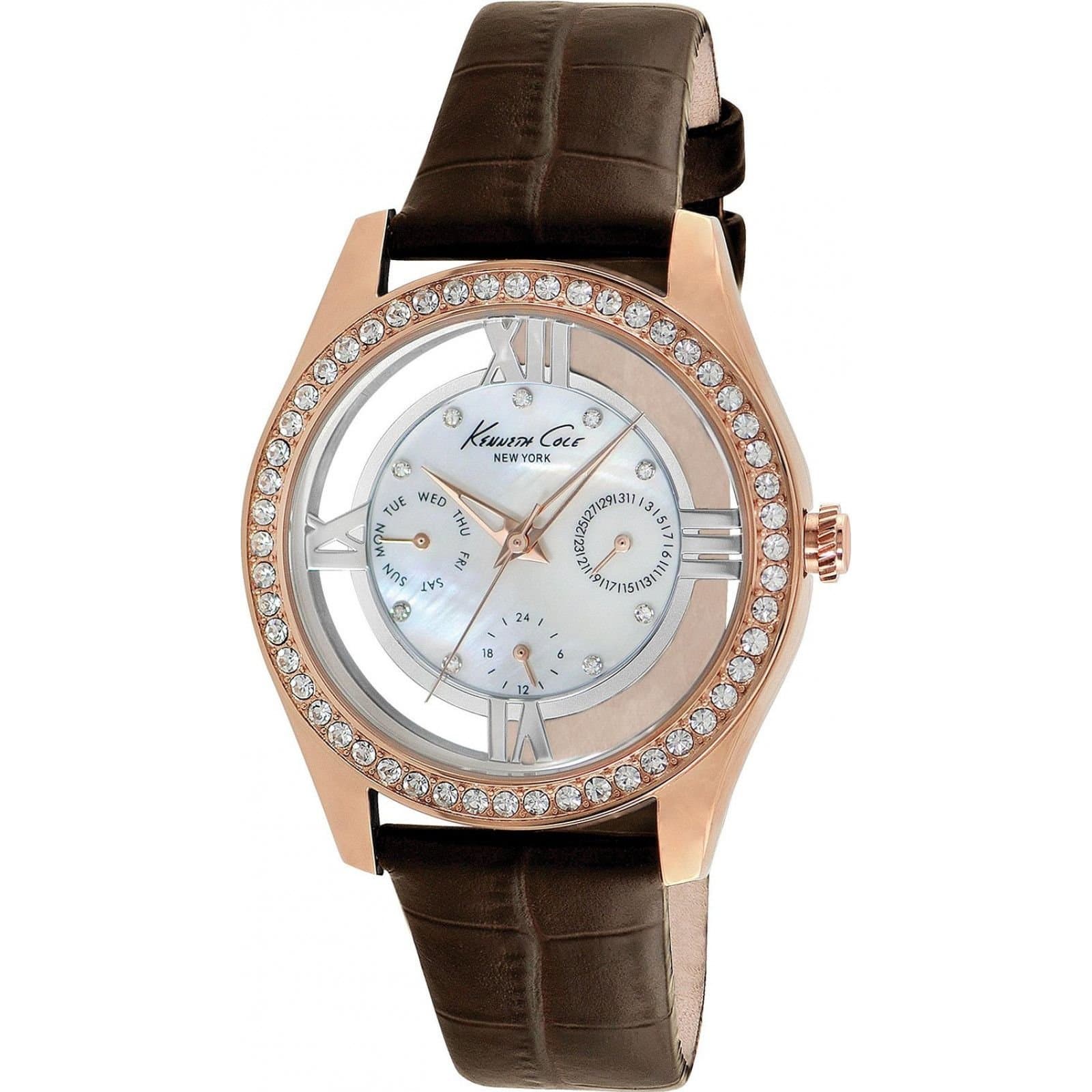 Kenneth Cole Kenneth Cole Women's IKC2818 40mm Quartz Watch in Brown