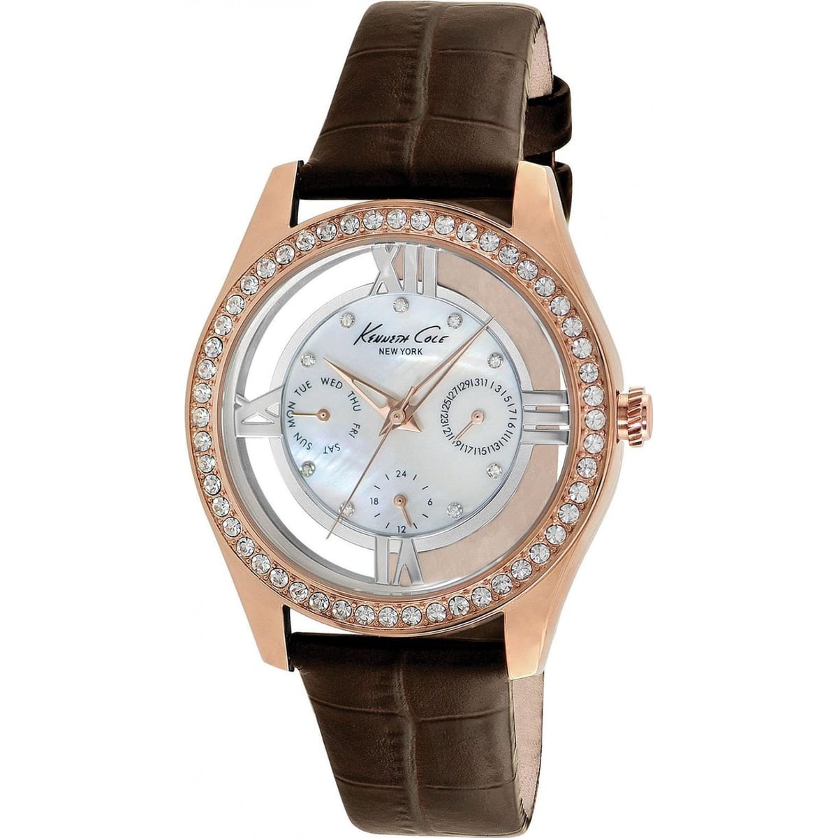 Kenneth Cole Kenneth Cole Women's IKC2818 40mm Quartz Watch in Brown - 1