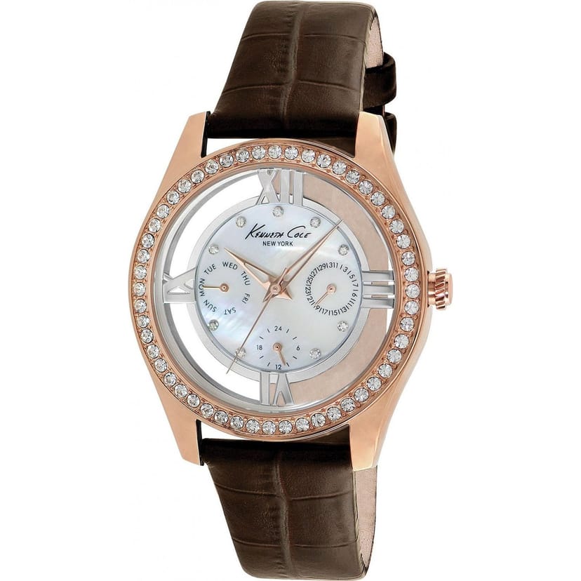 Kenneth Cole Kenneth Cole Women's IKC2818 40mm Quartz Watch in Brown - 1