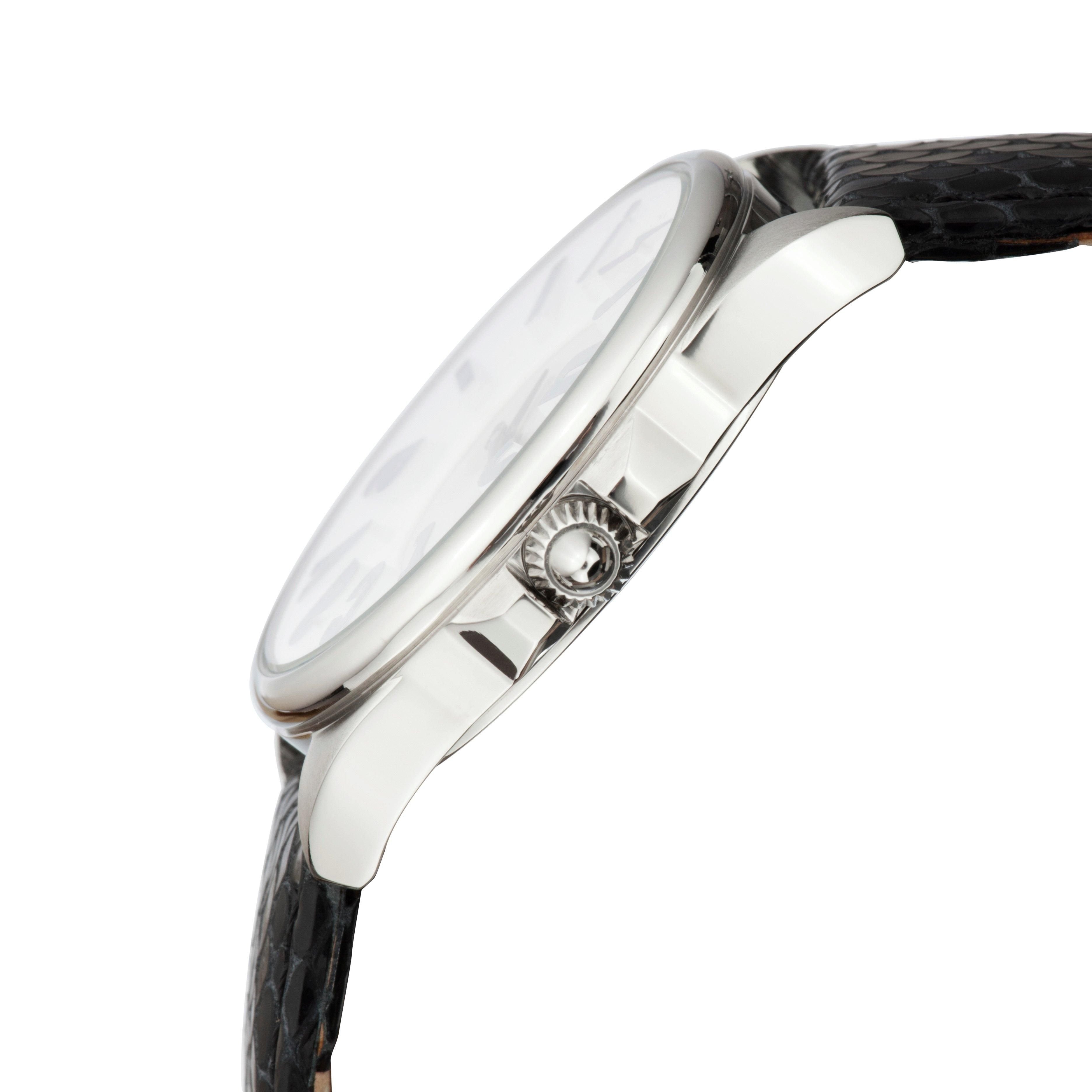 Just Cavalli Just Cavalli Women's Logo Silver Dial Calfskin Leather Watch in Black - 3