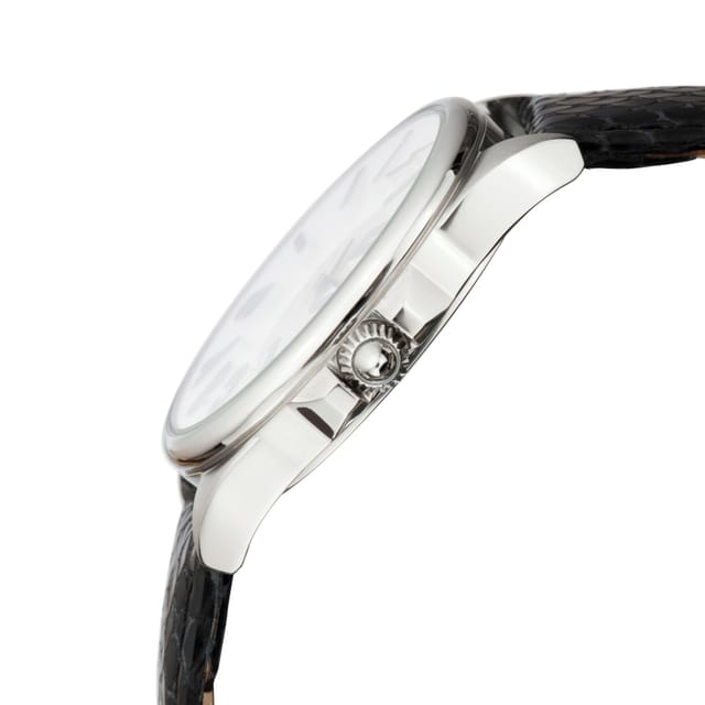 Just Cavalli Just Cavalli Women's Logo Silver Dial Calfskin Leather Watch in Black - 3