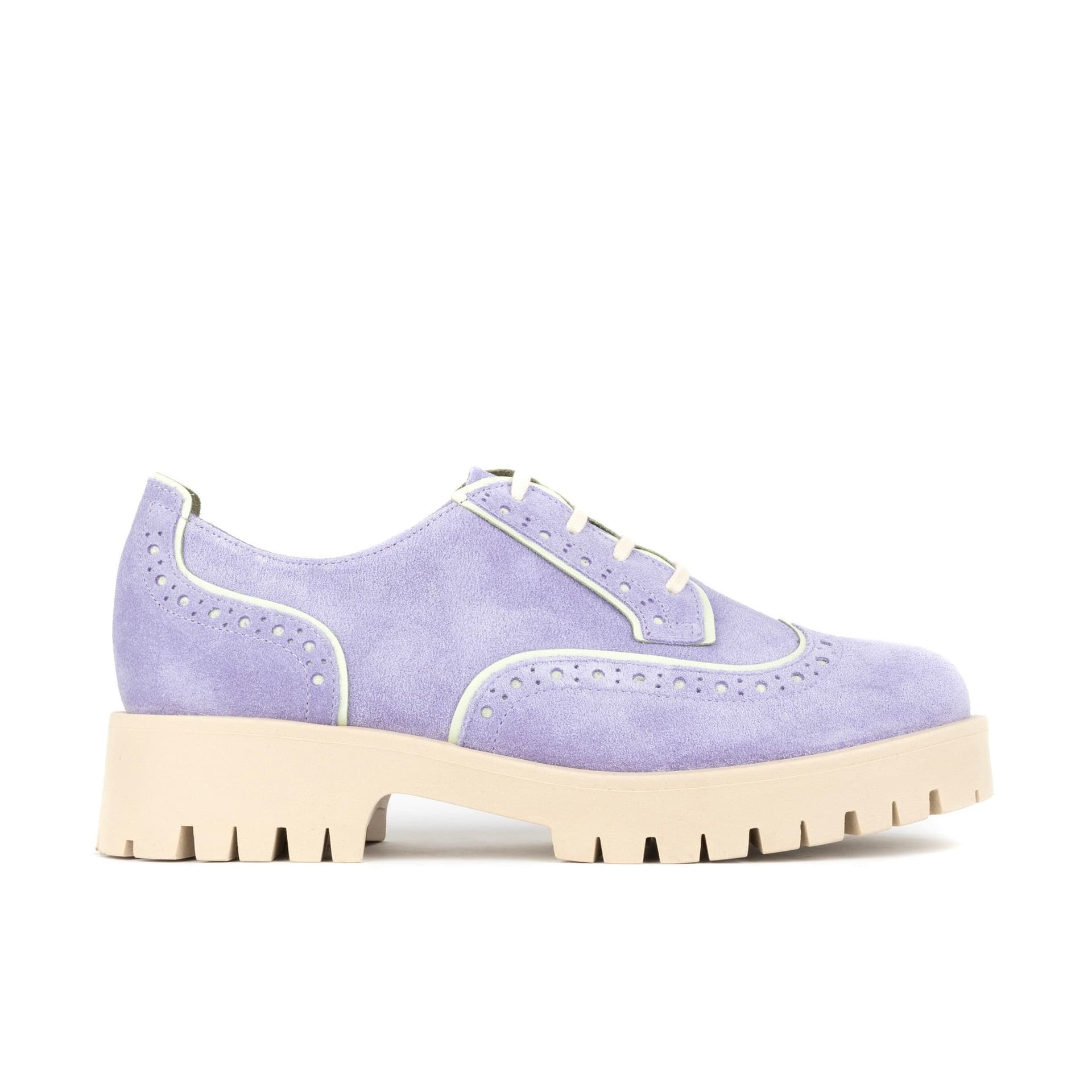 Embassy London Embassy London Lavender Suede Lace-up Shoe