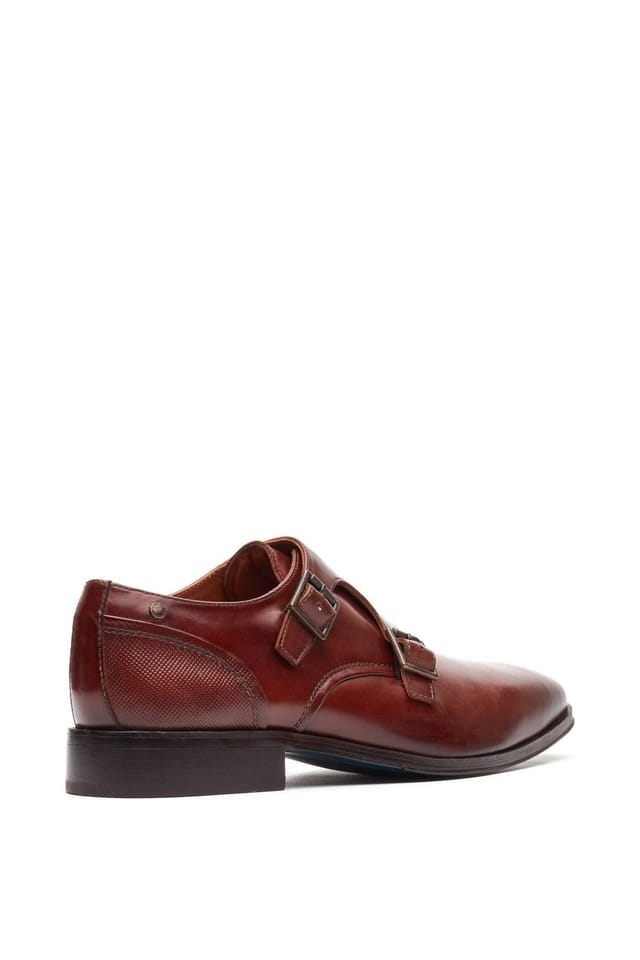 Base London Base London Men's Cleric Double Monk Shoe in Tan - 2