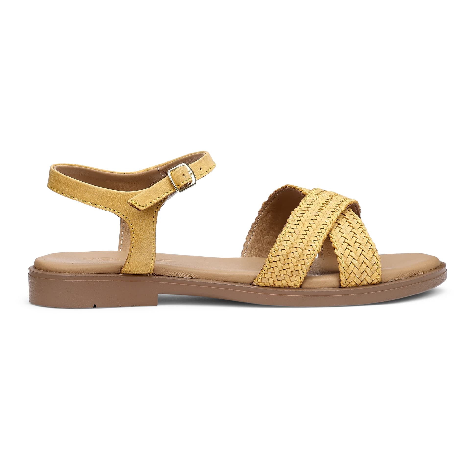 Hotter Hotter Yellow Leather Sandals