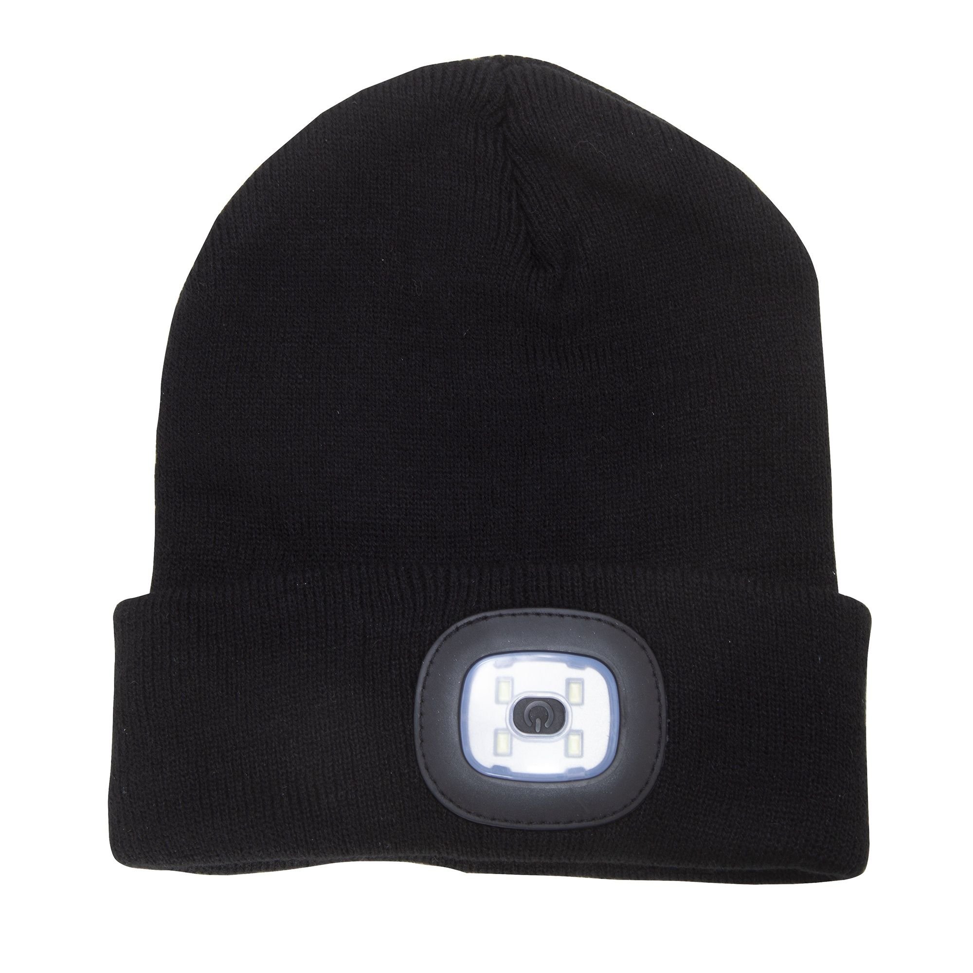 Rock Jock Rock Jock Men's Rechargeable LED Light Beanie Hat in Black - 2